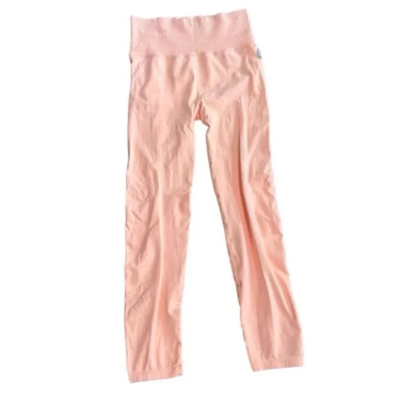 FP Movement By Free People Orange High-Rise 7/8 Length Leggings Sz M/L GUC - Picture 1 of 8